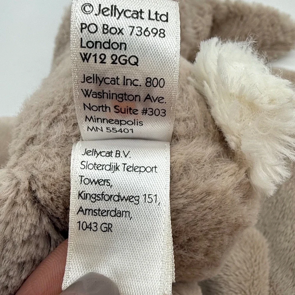 Jellycat Bashful Bunny Soother Beige Plush Rabbit Baby Security Blanket Lovey
